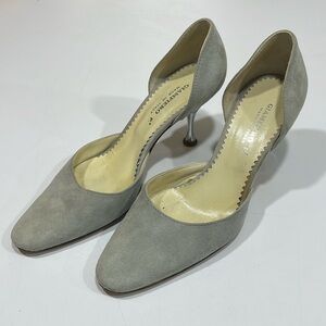 Giampiero Suede Kitten Heel